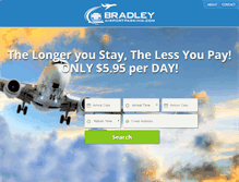 Tablet Screenshot of bradleyairportparking.com